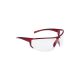 Veiligheidsbril Polaris, helder, Frame rood, FORTIS