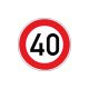 Verkeersbrd.274-40 Rond 600mm 40 km/h