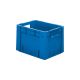 Transport-Stapelkasten B400xT300xH270 mm blau Auflast 600kg mit Griffloch