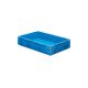 Transport-Stapelkasten B600xT400xH120 mm blau Auflast 700kg ohne Griffloch