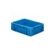 Transport-Stapelkasten B400xT300xH120 mm blau Auflast 600kg ohne Griffloch