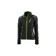 FORTIS damesjack 24, black/limegreen, Gr.XXL