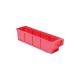 Kleine-onderdelenbox VKB 300x93x83 mm rood