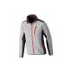 Gebreide Jack, Softshell, Maat XL, lichtgrijs-rood, FORTIS