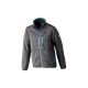 Gebreide Jack, Softshell, Maat XL, donkergrijs-turquoise, FORTIS