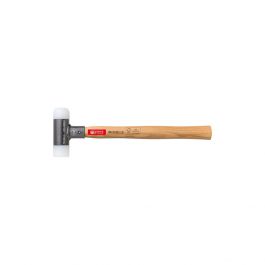 PB Swiss Tools Kunststof hamer PB 304 met steel van hickory-hout, terugslagvrij, 100% Swiss Made, levenslange garantie, maat 1
