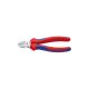 Zijsnijtang verchroomd met meercomponentengrepen 180mm KNIPEX