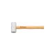 Aluminium hamer cilindrisch met hickorysteel 750g OSCA