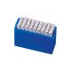 Slagletterset vernikkeld lettergrootte 4mm TURNUS
