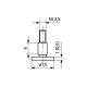 Schotelmeetinsert 7,5x1,0mm MAHR